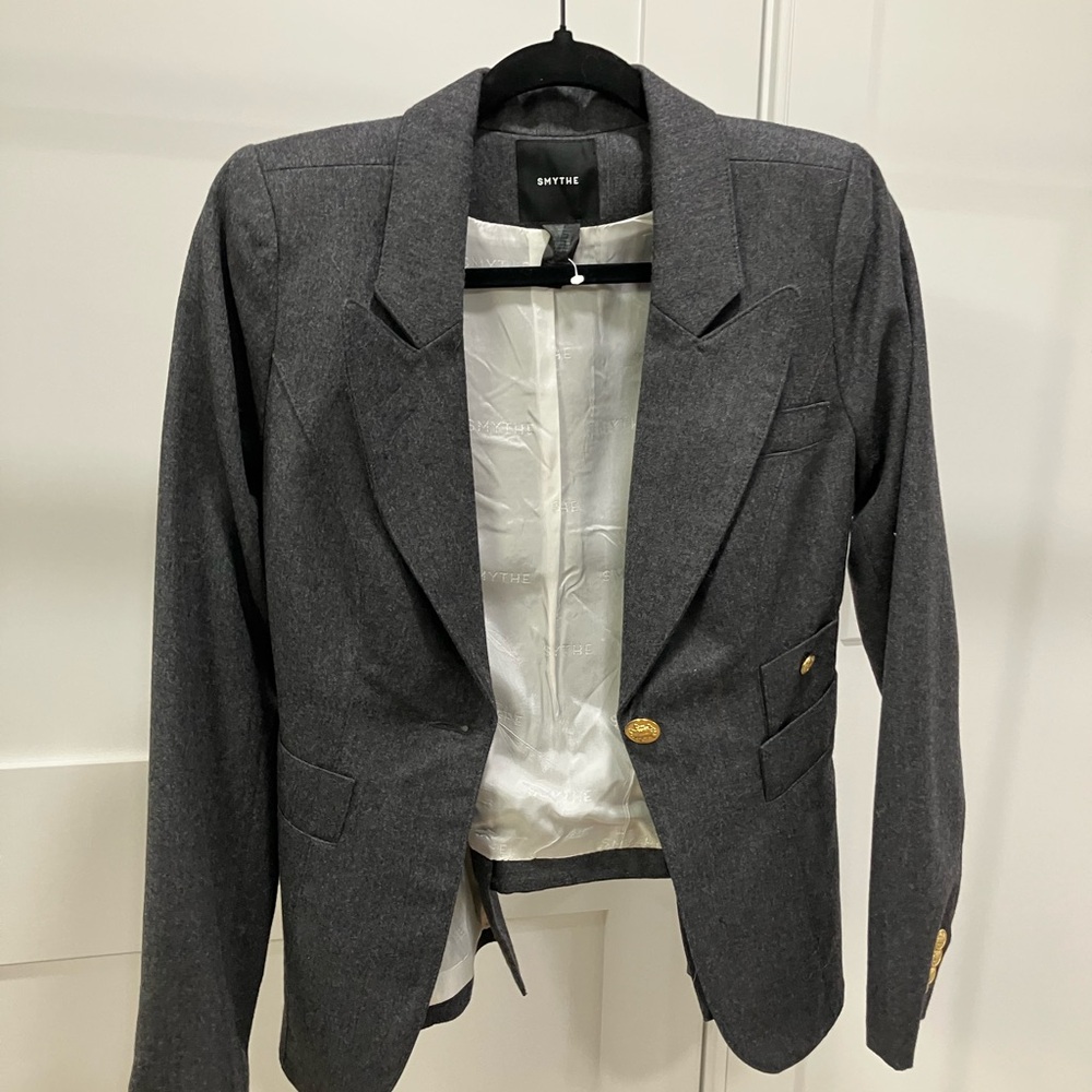 Patch Pocket Grey Smythe Blazer. - image 3